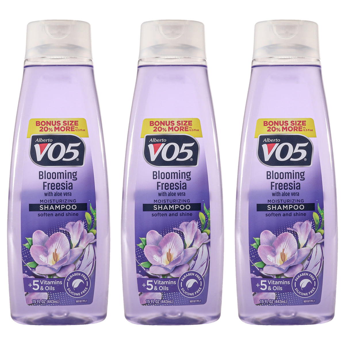 Alberto VO5 Moisturizing Blooming Freesia Shampoo Unisex Mixed Hair Care Sets 15 FL OZ | 443 ML