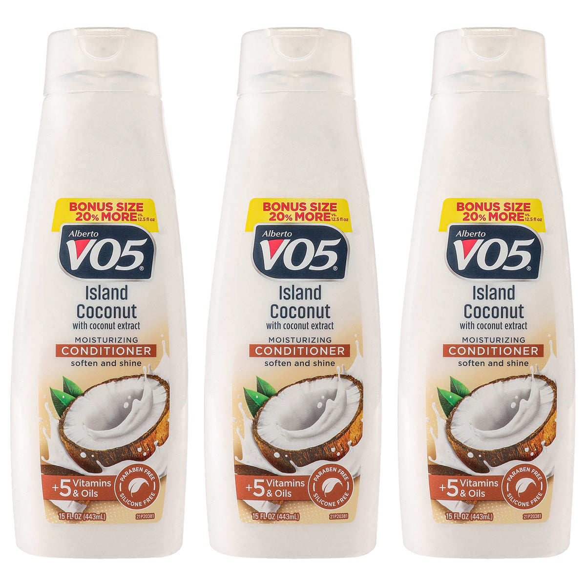 Alberto VO5 Moisturizing Island Coconut Conditioner Unisex Hair Treatment Sets & Kits 15 FL OZ | 443 ML