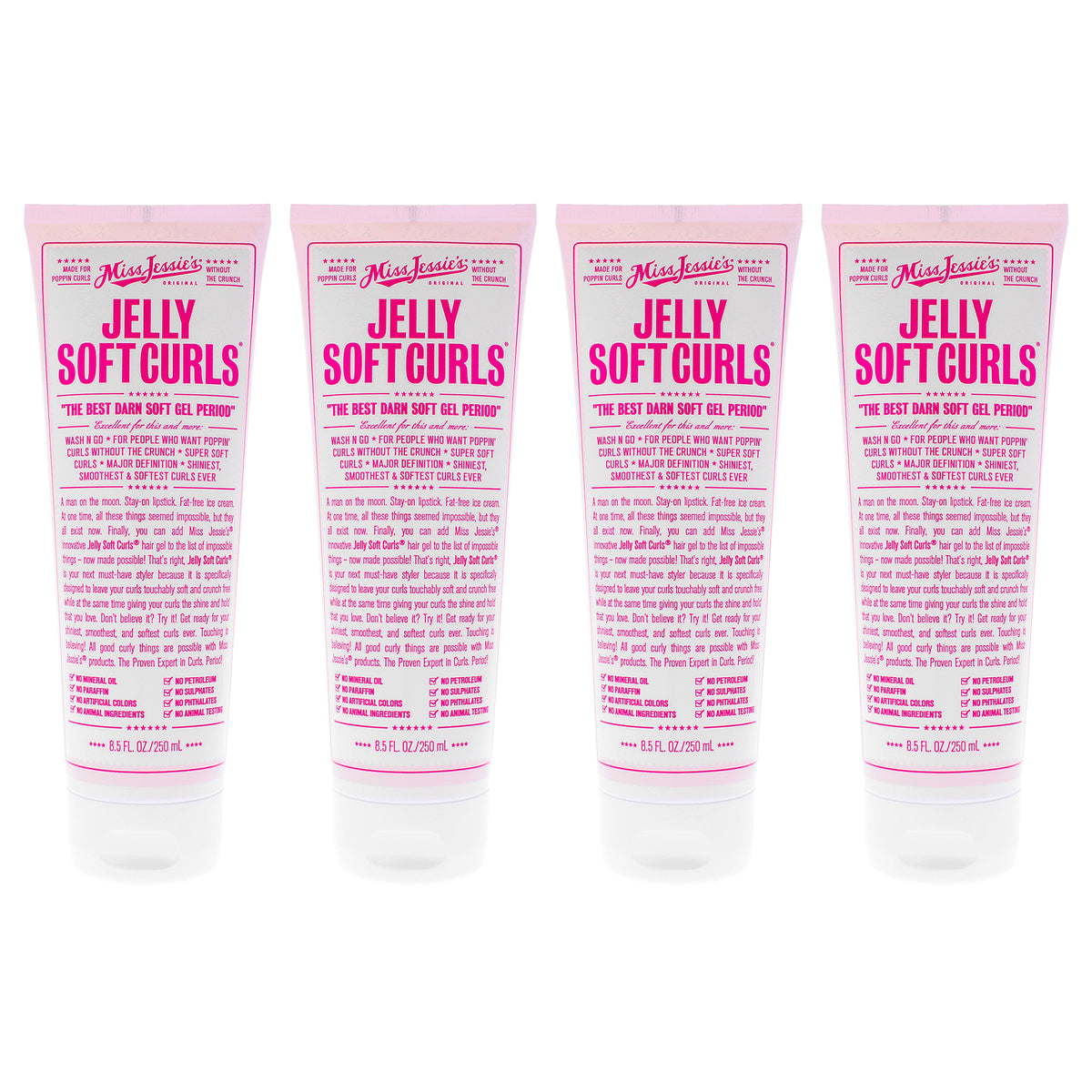 Miss Jessies Jelly Soft Curl Unisex Gel Mixed Hair Care Sets 8.5 OZ | 250 ML