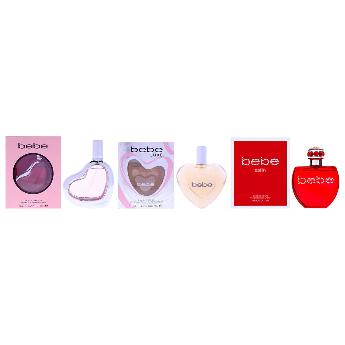 Bebe Signature Fragrance Collection Kit Women's Personal Fragrance Sets 3.4 FL OZ | 100 ML