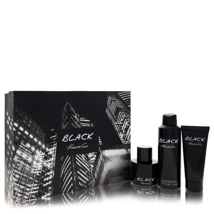 Kenneth Cole Black Men's Eau De Toilette Gift Set 3.4 FL OZ | 100 ML