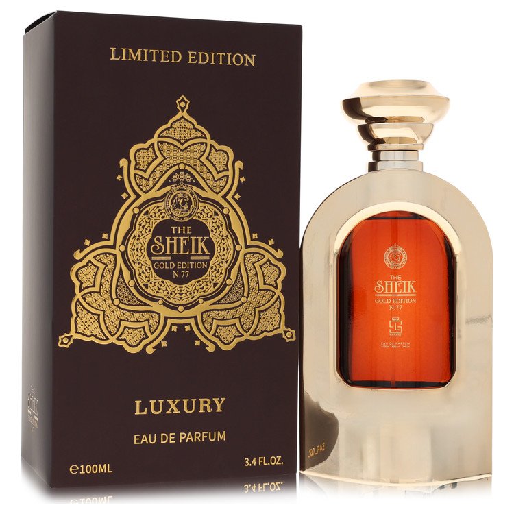 Khalis The Sheik N.77 Luxury Gold Edition Eau De Parfum 3.4 FL OZ | 100 ML