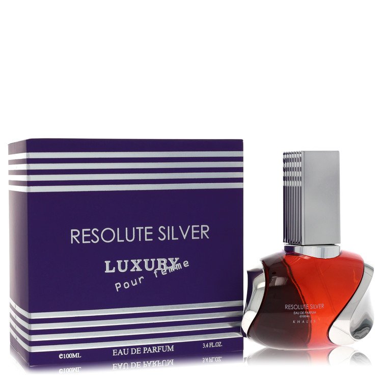 Khalis Resolute Silver Luxury Collection Men's Eau De Parfum 3.4 FL OZ | 100 ML