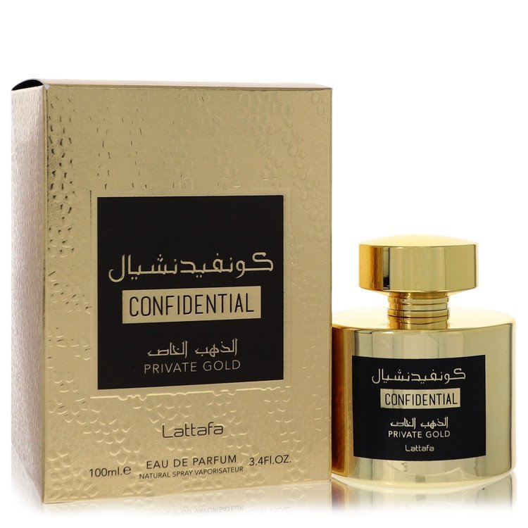 Lattafa Confidential Private Gold Unisex Eau De Parfum 3.4 FL OZ | 100 ML