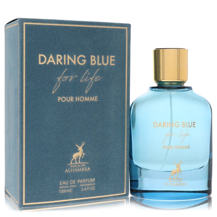 Maison Alhambra Daring Blue For Life Men's Eau De Parfum 3.4 FL OZ | 100 ML