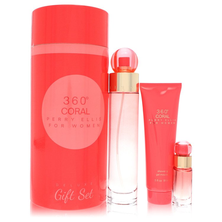 Perry Ellis 360 Coral Women's Gift Set 3.4 FL OZ | 100 ML
