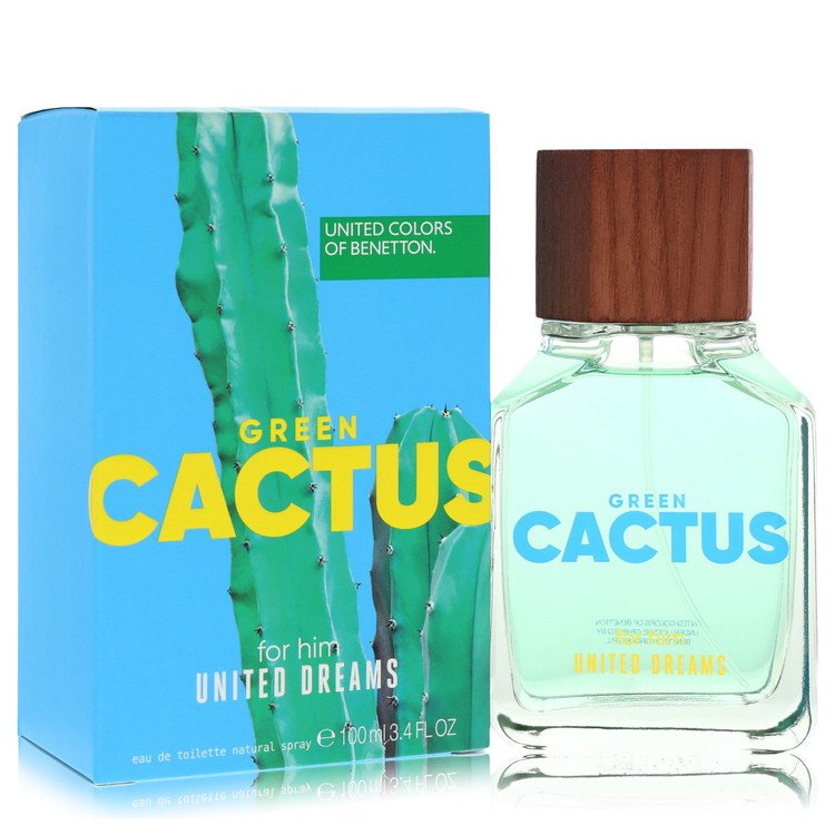 Benetton United Dreams Green Cactus Men's Eau De Toilette 3.4 FL OZ | 100 ML