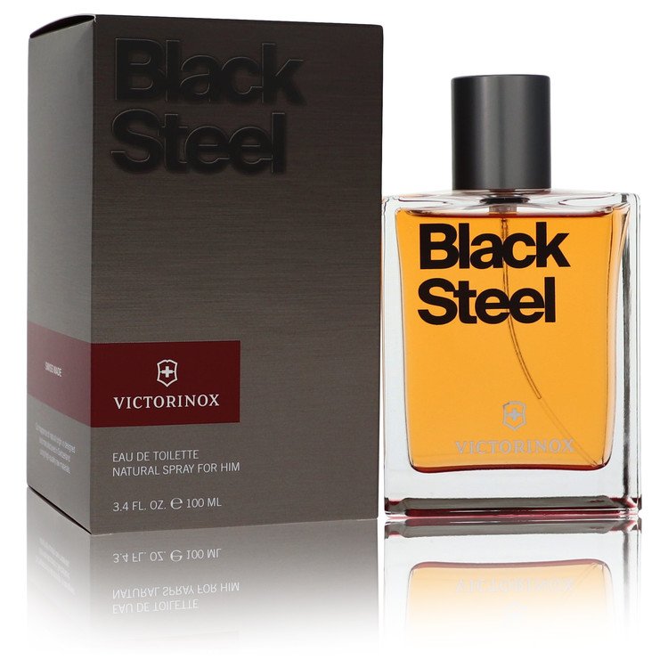 Victorinox Swiss Army Black Steel Men's Eau De Toilette 3.4 FL OZ | 100 ML