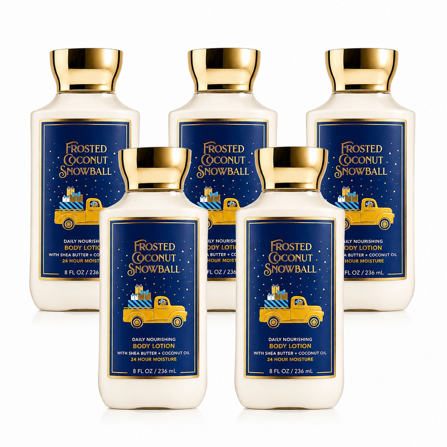 Bath & Body Works BBW Frosted Coconut Snowball Women's Body Lotion PACK OF 5