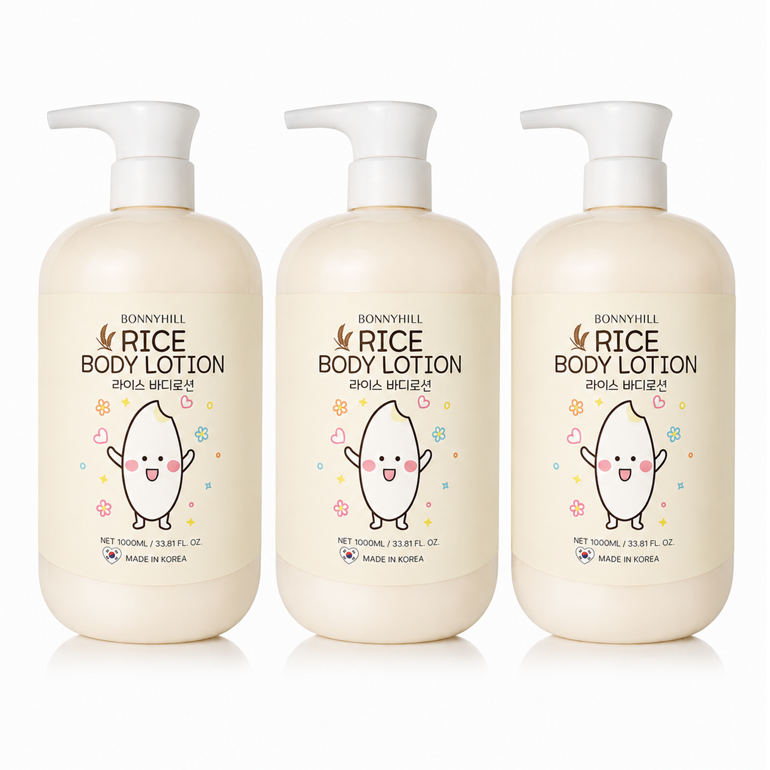 Bonnyhill Rice Body Lotion PACK OF 3