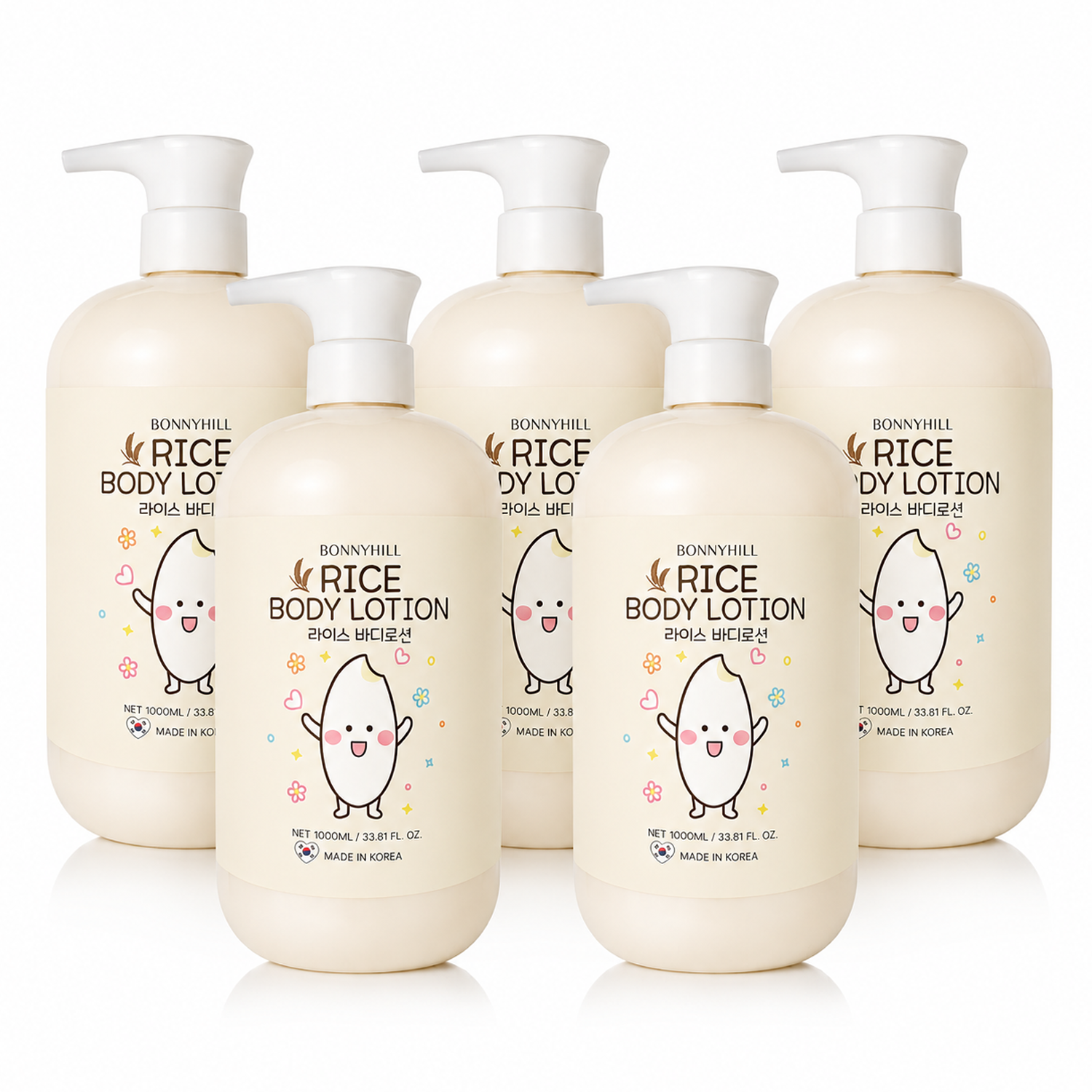 Bonnyhill Rice Body Lotion PACK OF 5
